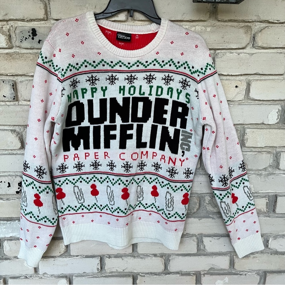The office Dundee Mifflin Christmas sweater
